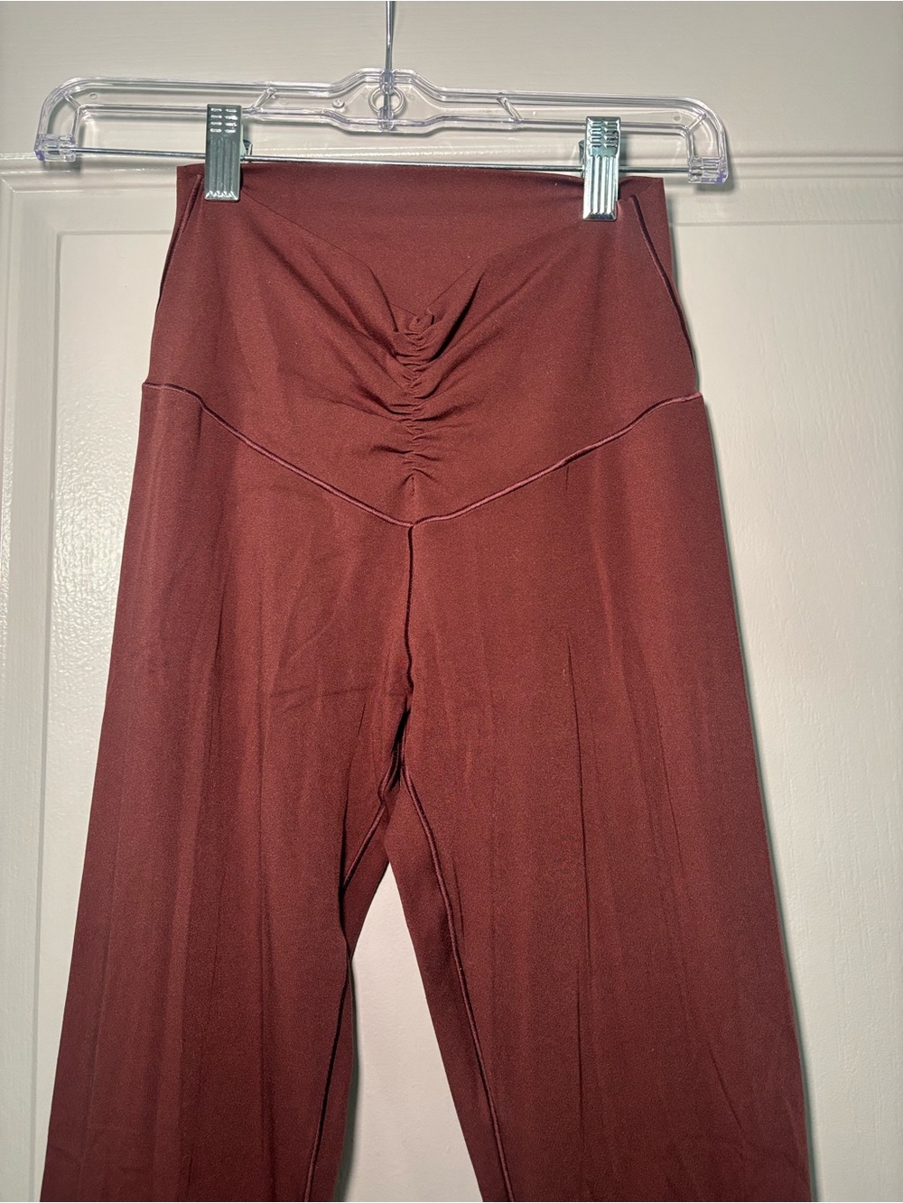 aerie High-Waist Rust-Brown Ruched Leggings